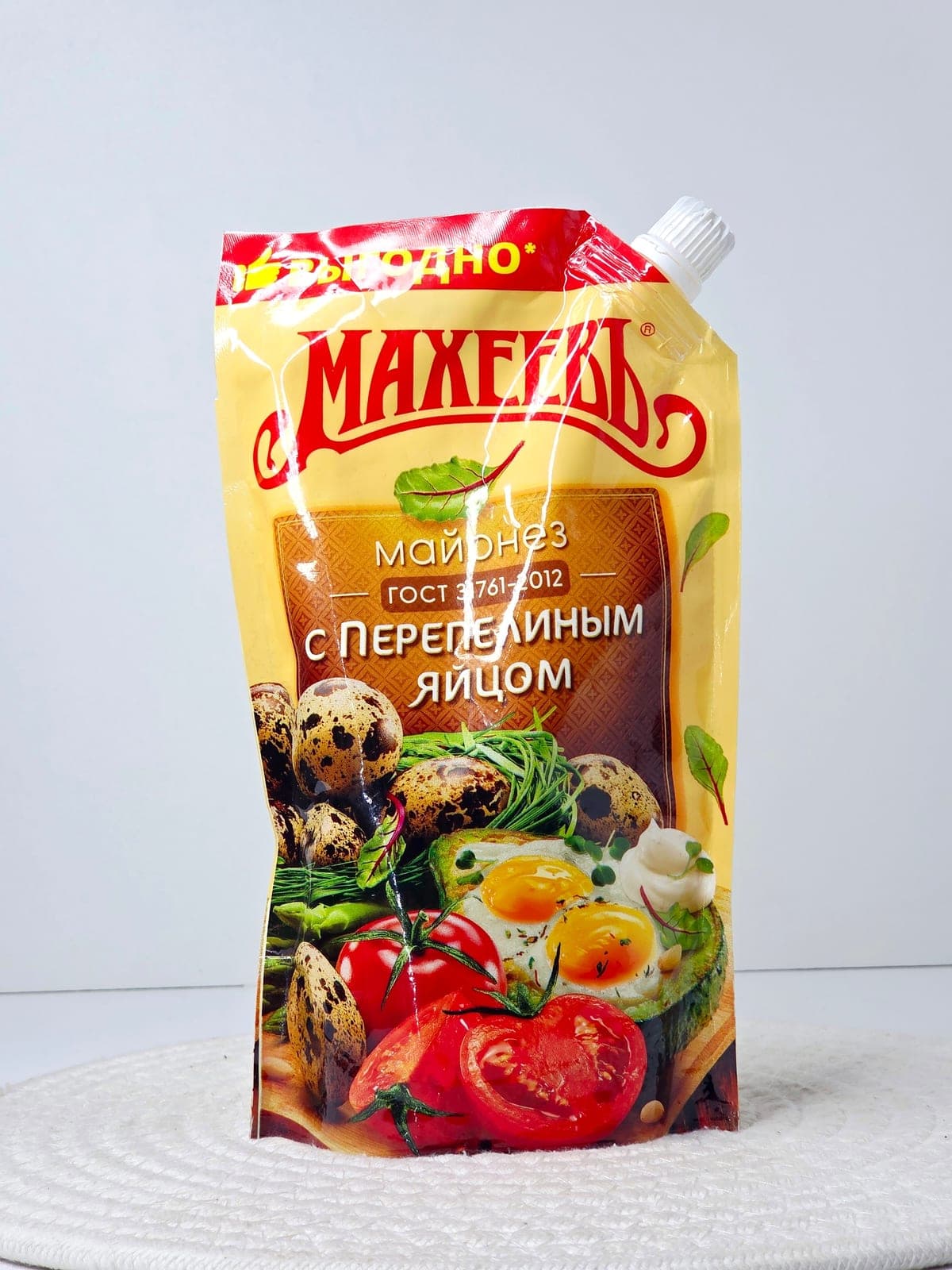 Майонез «Махеевъ» с перепелиным яйцом, 50,5%, 380 г