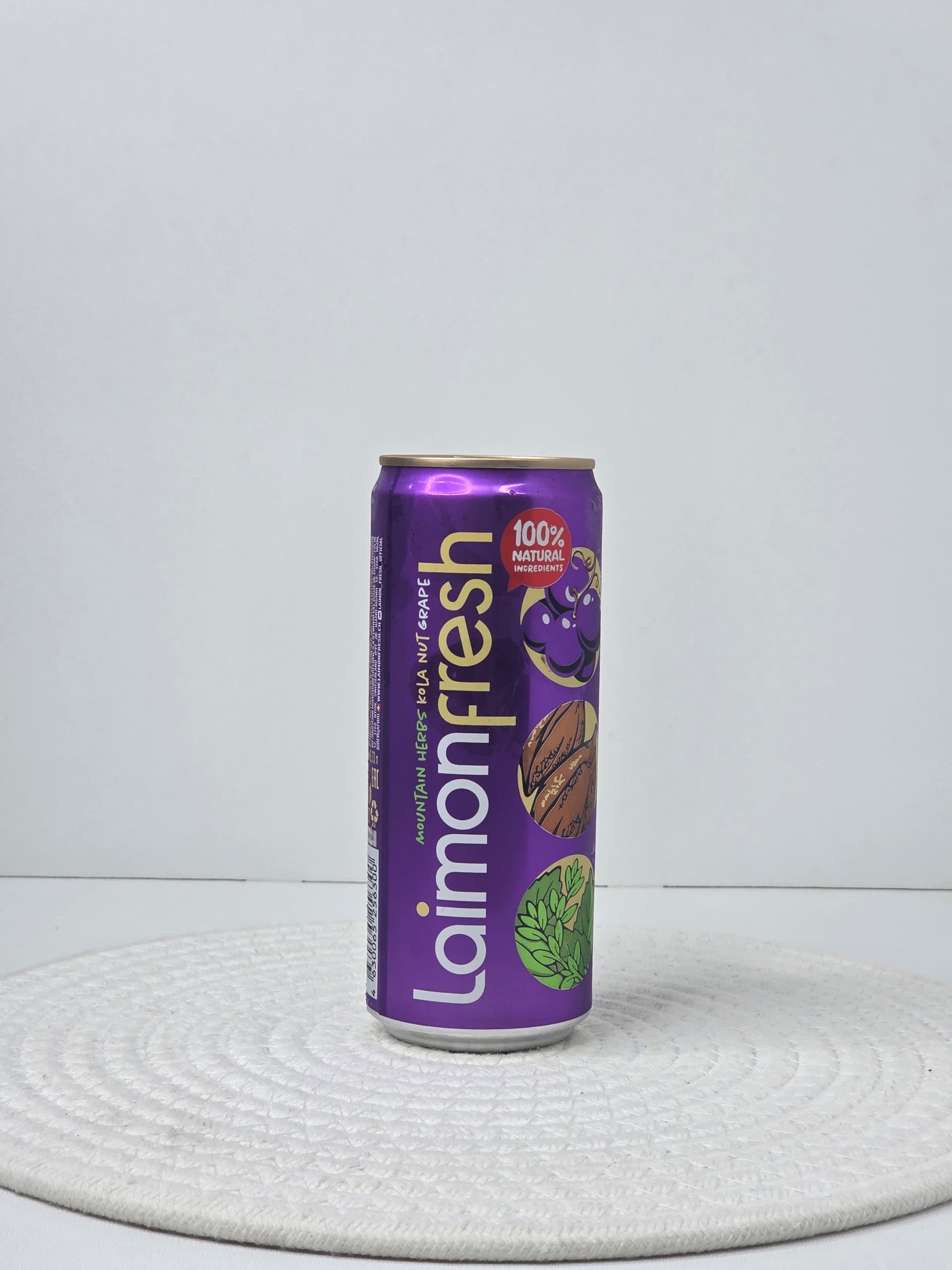 Безалкогольный газированный напиток Laimon Fresh "Mountain Herbs, Cola Nut & Grape"