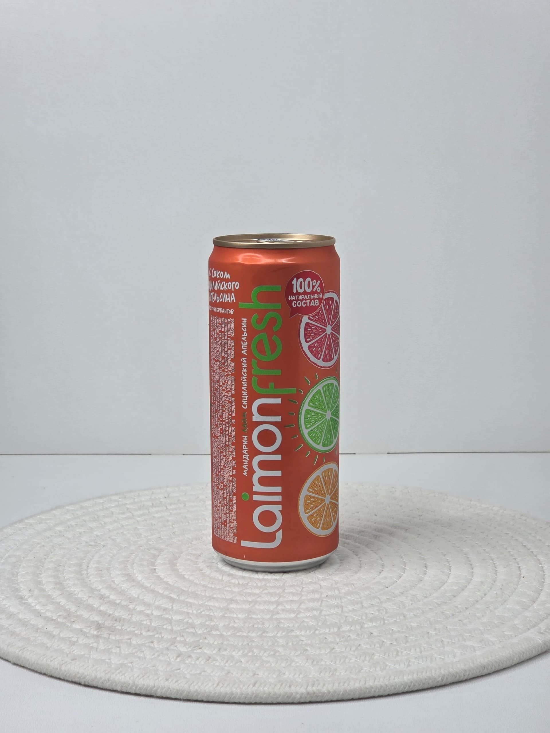Безалкогольный среднегазированный напиток Laimon Fresh "Мандарин–Лайм–Сицилийский апельсин"