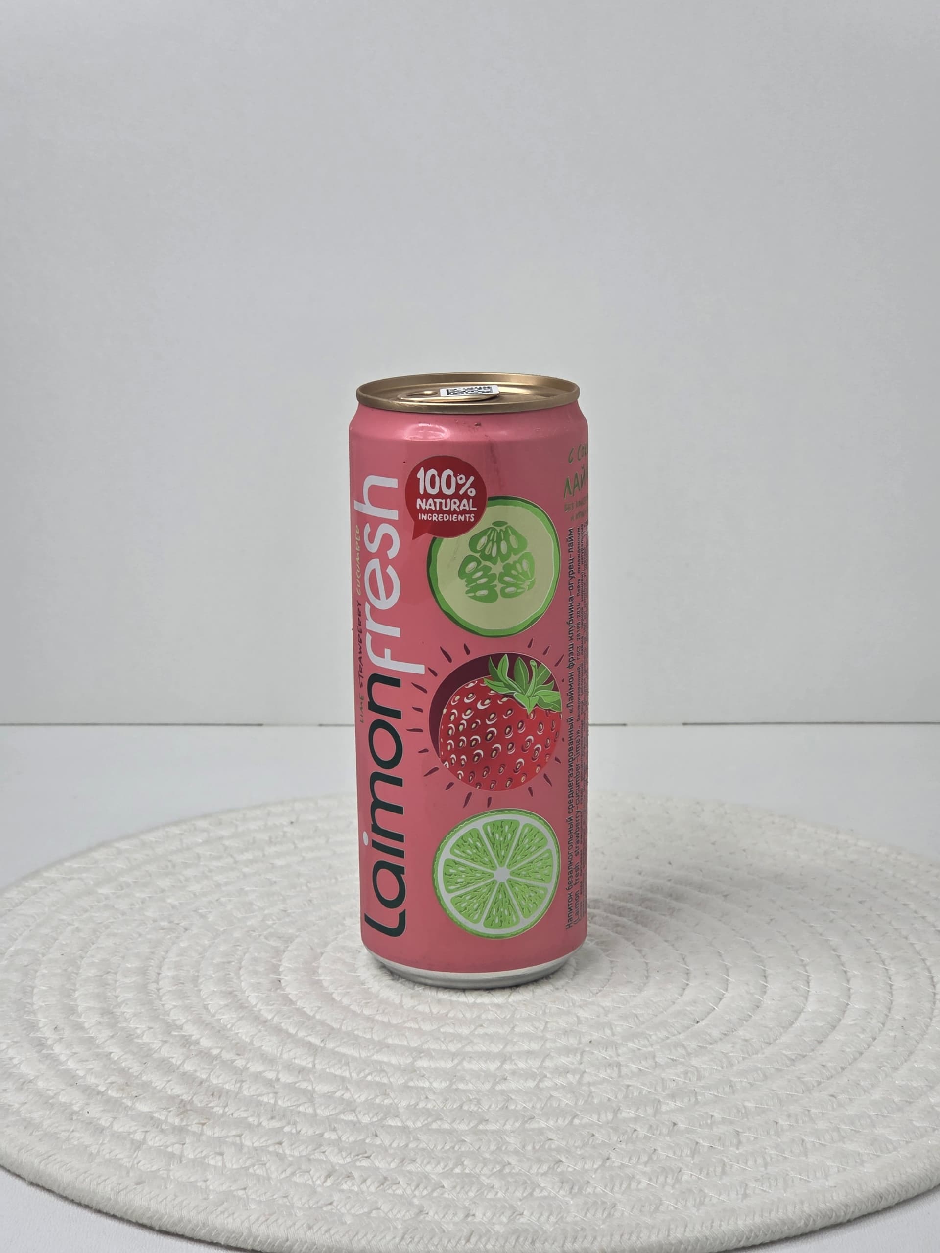 Напиток газированный Laimon Fresh Клубника-Огурец-Лайм, 0.33 л