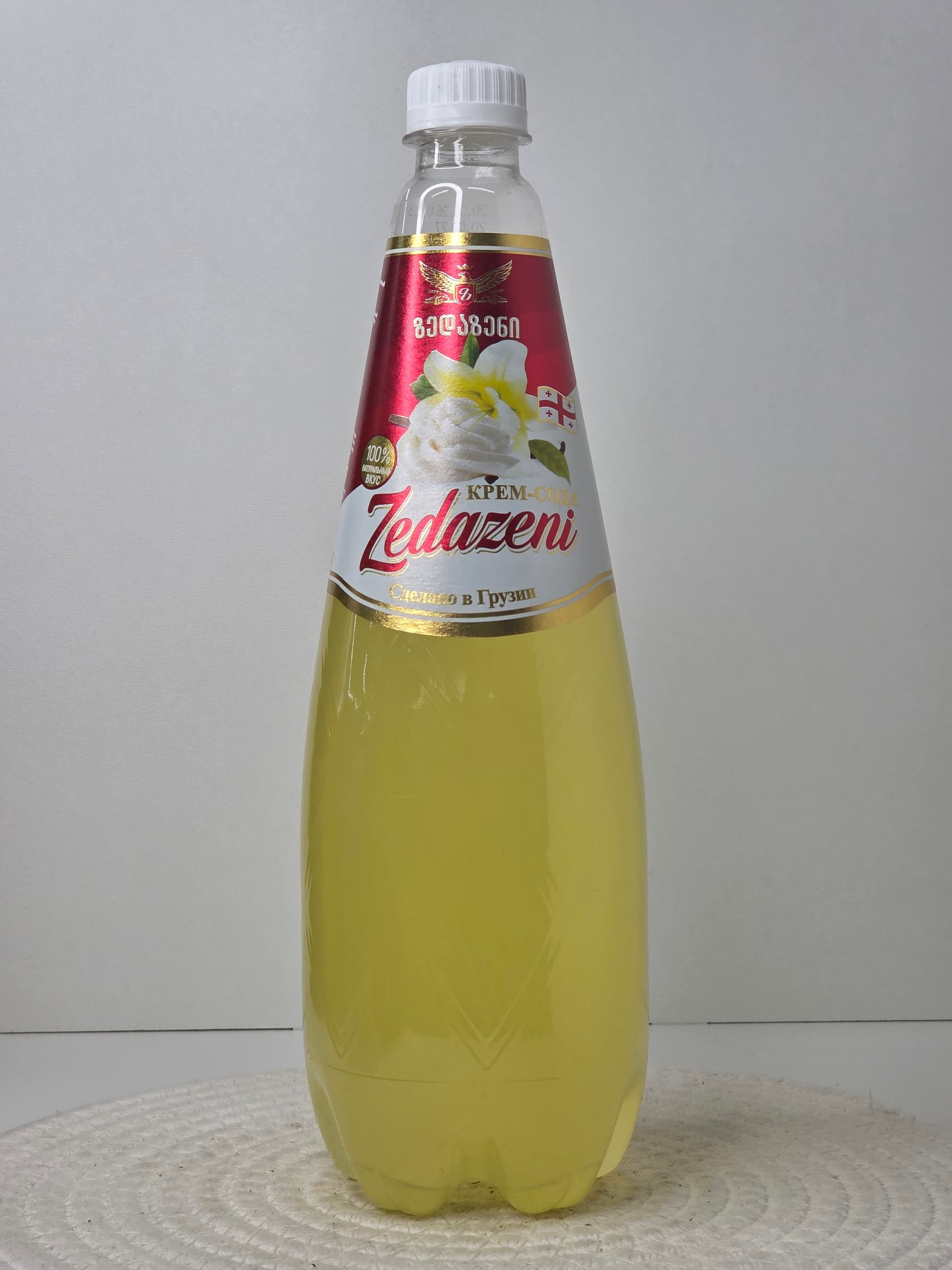 Напиток безалкогольный сильногазированный Zedazeni со вкусом «Крем-сливочный» (Крем-сода), 1 л